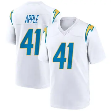 Youth Eli Apple Los Angeles Chargers Game White Jersey