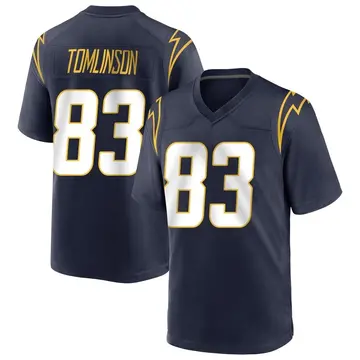 Youth Eric Tomlinson Los Angeles Chargers Game Navy Team Color Jersey