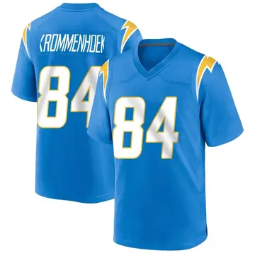 Youth Erik Krommenhoek Los Angeles Chargers Game Blue Powder Alternate Jersey