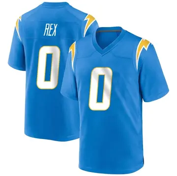 Youth Isaac Rex Los Angeles Chargers Game Blue Powder Alternate Jersey