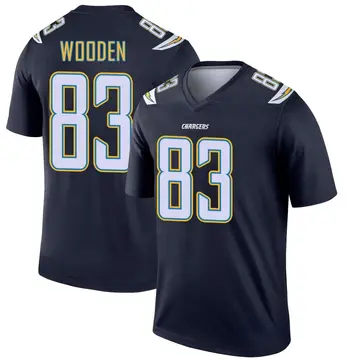 Youth Isaiah Wooden Los Angeles Chargers Legend Navy Jersey