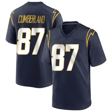 Youth Jeff Cumberland Los Angeles Chargers Game Navy Team Color Jersey