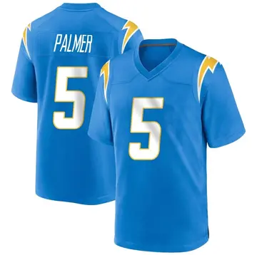 Youth Joshua Palmer Los Angeles Chargers Game Blue Powder Alternate Jersey