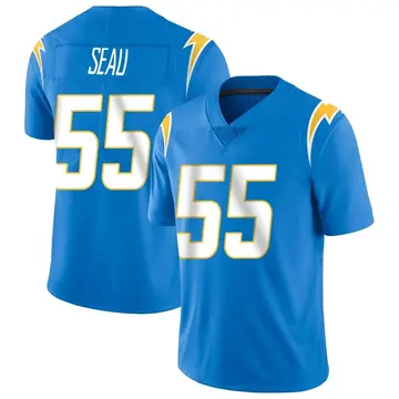 Youth Junior Seau Los Angeles Chargers Limited Blue Powder Vapor Untouchable Alternate Jersey