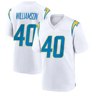 Youth Kendall Williamson Los Angeles Chargers Game White Jersey