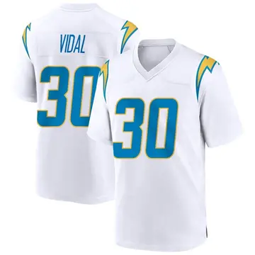 Youth Kimani Vidal Los Angeles Chargers Game White Jersey