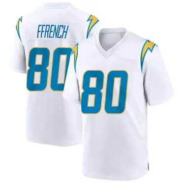 Youth Maurice Ffrench Los Angeles Chargers Game White Jersey