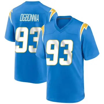 Youth Otito Ogbonnia Los Angeles Chargers Game Blue Powder Alternate Jersey