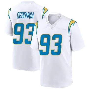 Youth Otito Ogbonnia Los Angeles Chargers Game White Jersey