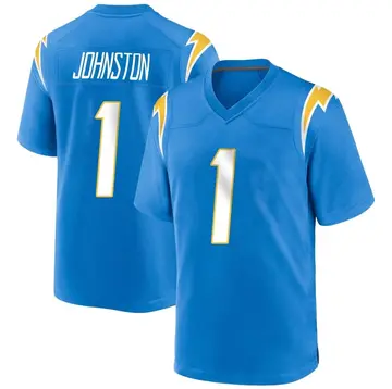 Youth Quentin Johnston Los Angeles Chargers Game Blue Powder Alternate Jersey