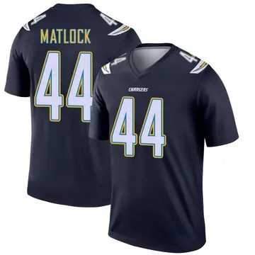 Youth Scott Matlock Los Angeles Chargers Legend Navy Jersey