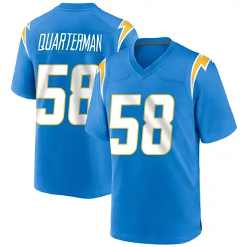 Youth Shaquille Quarterman Los Angeles Chargers Game Blue Powder Alternate Jersey