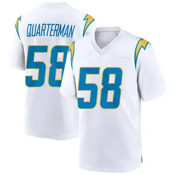 Youth Shaquille Quarterman Los Angeles Chargers Game White Jersey