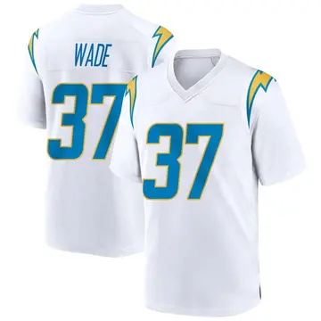 Youth Shaun Wade Los Angeles Chargers Game White Jersey